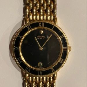 Seiko Men’s Gold Tone Watch 7n296a09